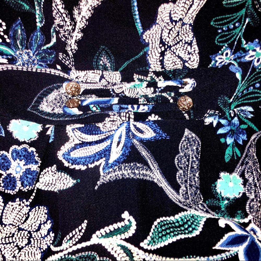 Blue Floral Print Dress - Picture 3 of 5